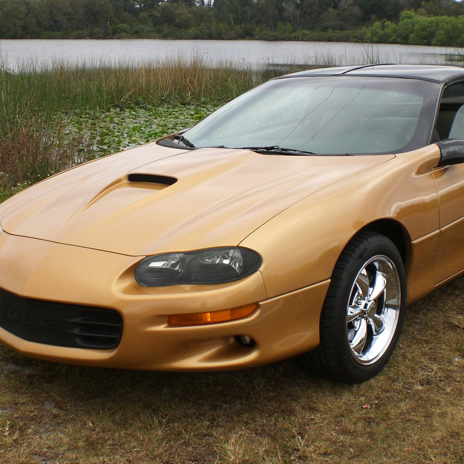 1998-2002 Chevrolet Camaro Factory Style Headlights (Matte Black Housing/Clear Lens)