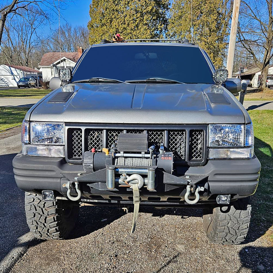 1993-1998 Jeep Grand Cherokee Factory Style Headlights (Chrome Housing/Clear Lens)