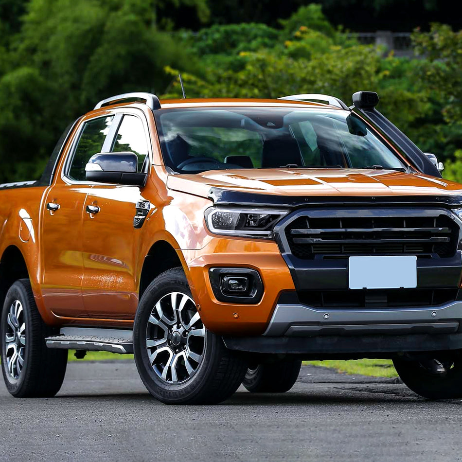 2019-2023 Ford Ranger XL XLT Factory Style Replacement Headlights with LED Bar Turn Signal (Matte Black Housing/Clear Lens)