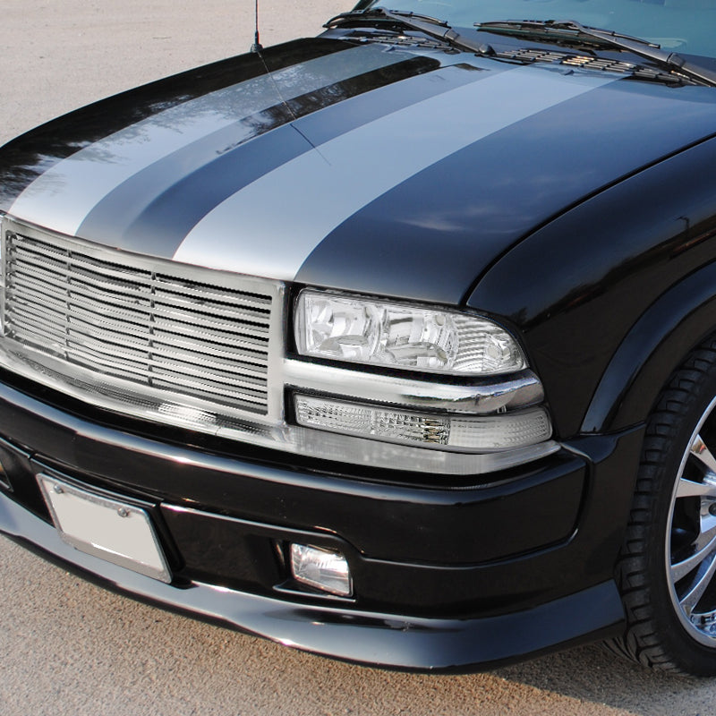 1998-2004 Chevrolet S10/Blazer Factory Style Headlights (Chrome Housing/Clear Lens)