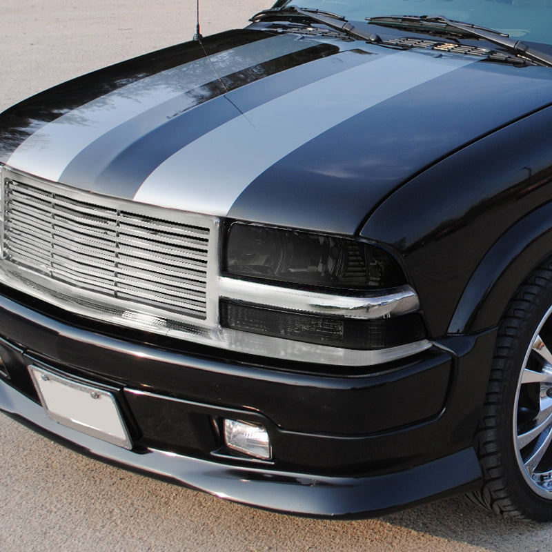 1998-2004 Chevrolet S10/Blazer Factory Style Headlights (Chrome Housing/Smoked Lens)