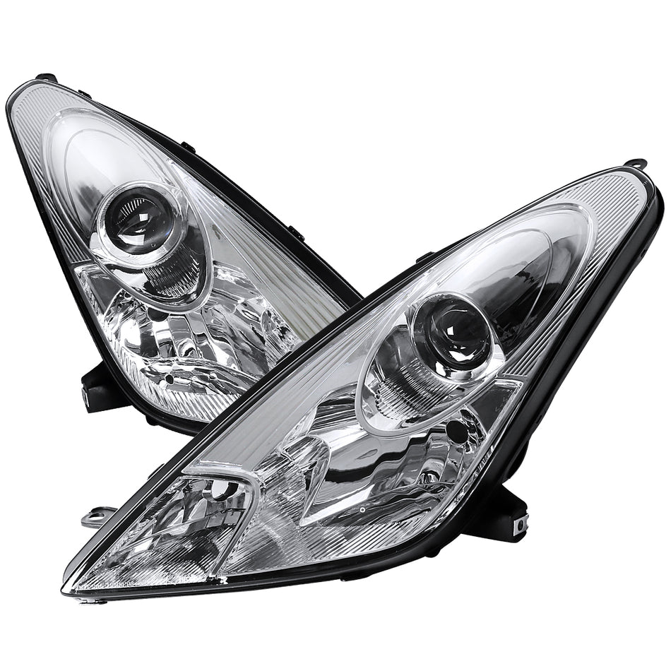 2000-2005 Toyota Celica Projector Headlights (Chrome Housing/Clear Lens)