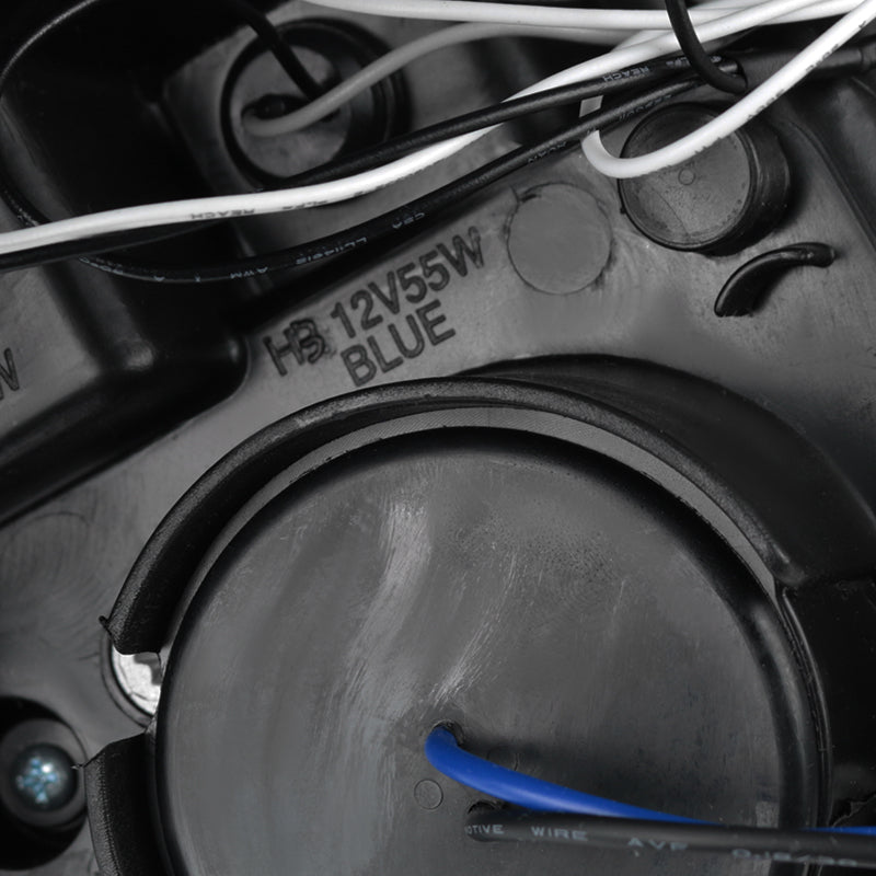 2000-2005 Toyota Celica Dual Halo Projector Headlights (Glossy Black Housing/Smoked Lens)