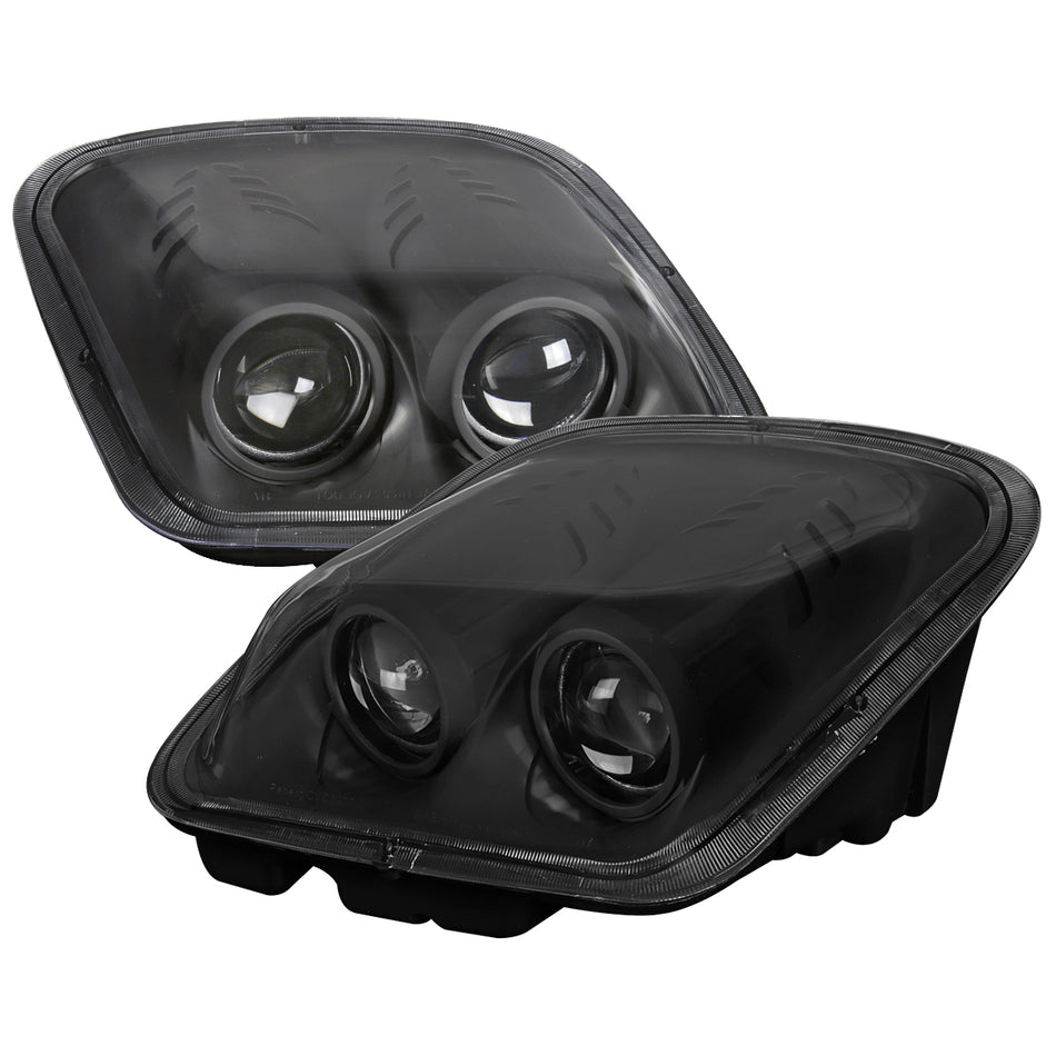 1997-2004 Chevrolet Corvette C5 H7 Projector Headlights (Matte Black Housing/Clear Lens)