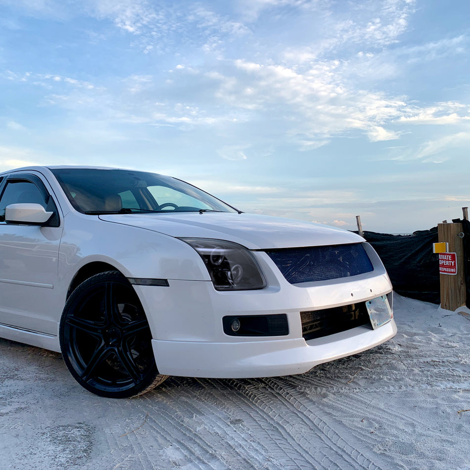 2006-2009 Ford Fusion Dual Halo Projector Headlights (Glossy Black Housing/Smoked Lens)