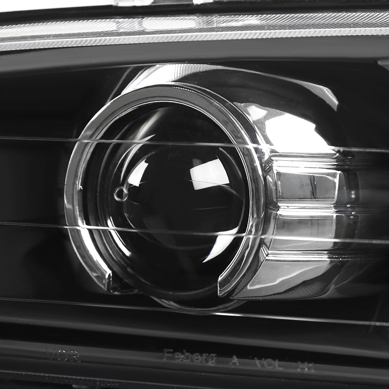 1995-2001 Subaru Impreza Retro Style Projector Headlights (Matte Black Housing/Clear Lens)