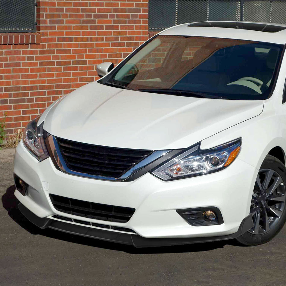 2016-2018 Nissan Altima Sedan Matte Black 3PC Front Bumper Lip Splitter Kit