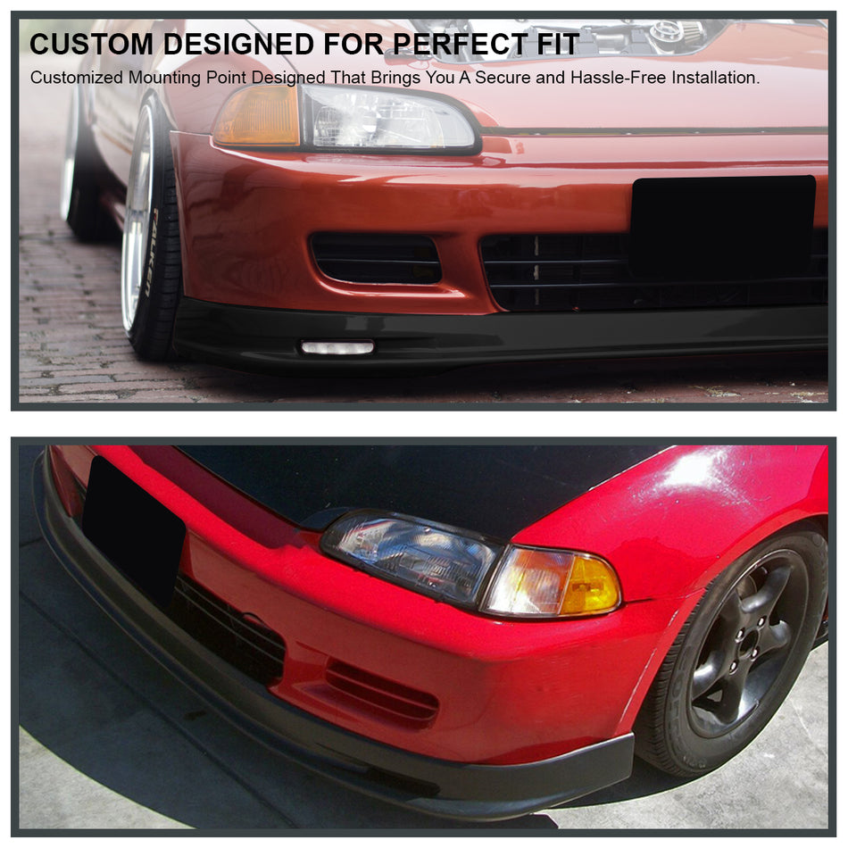1992-1995 Honda Civic 2/3DR Polyurethane MU Style Bumper Lip