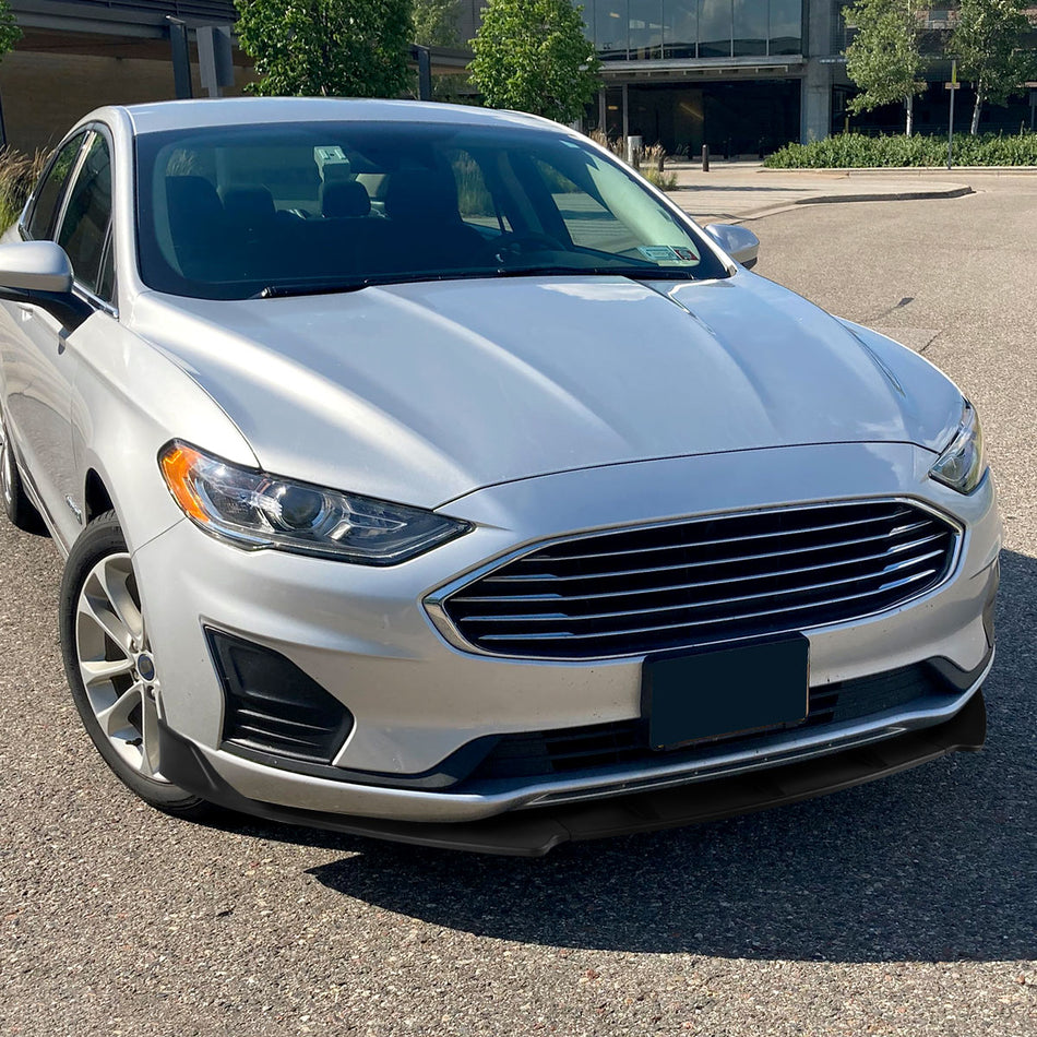 2019-2020 Ford Fusion Matte Black 3PC Front Bumper Lip Splitter Kit