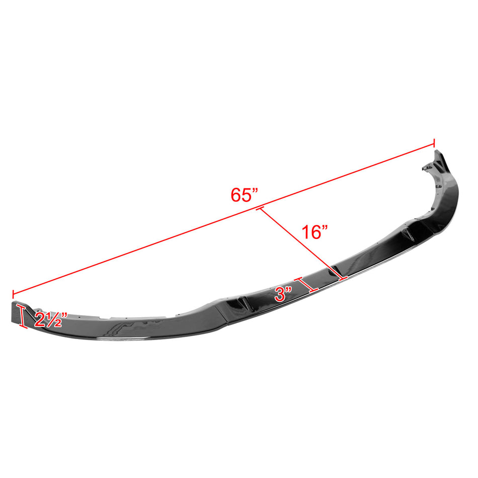2016-2025 Mazda Miata MX-5 Glossy Black 3PC Front Bumper Lip Splitter Kit