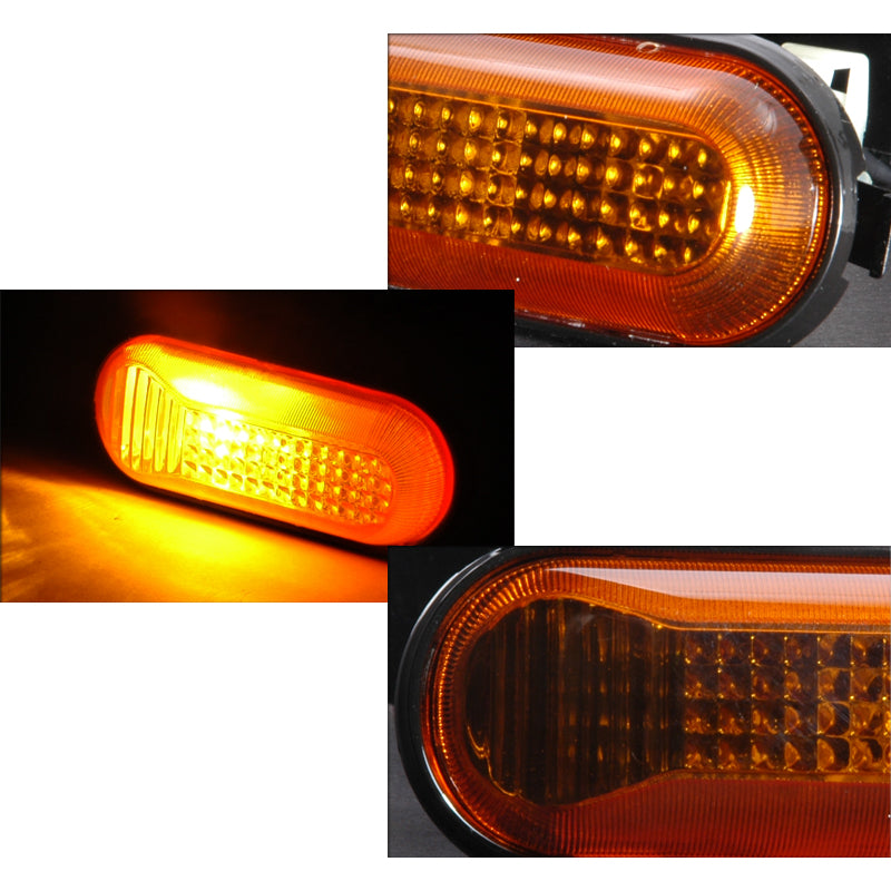 1992-1995 Honda Civic Amber Smoked Lens Side Marker Dome Style Lights