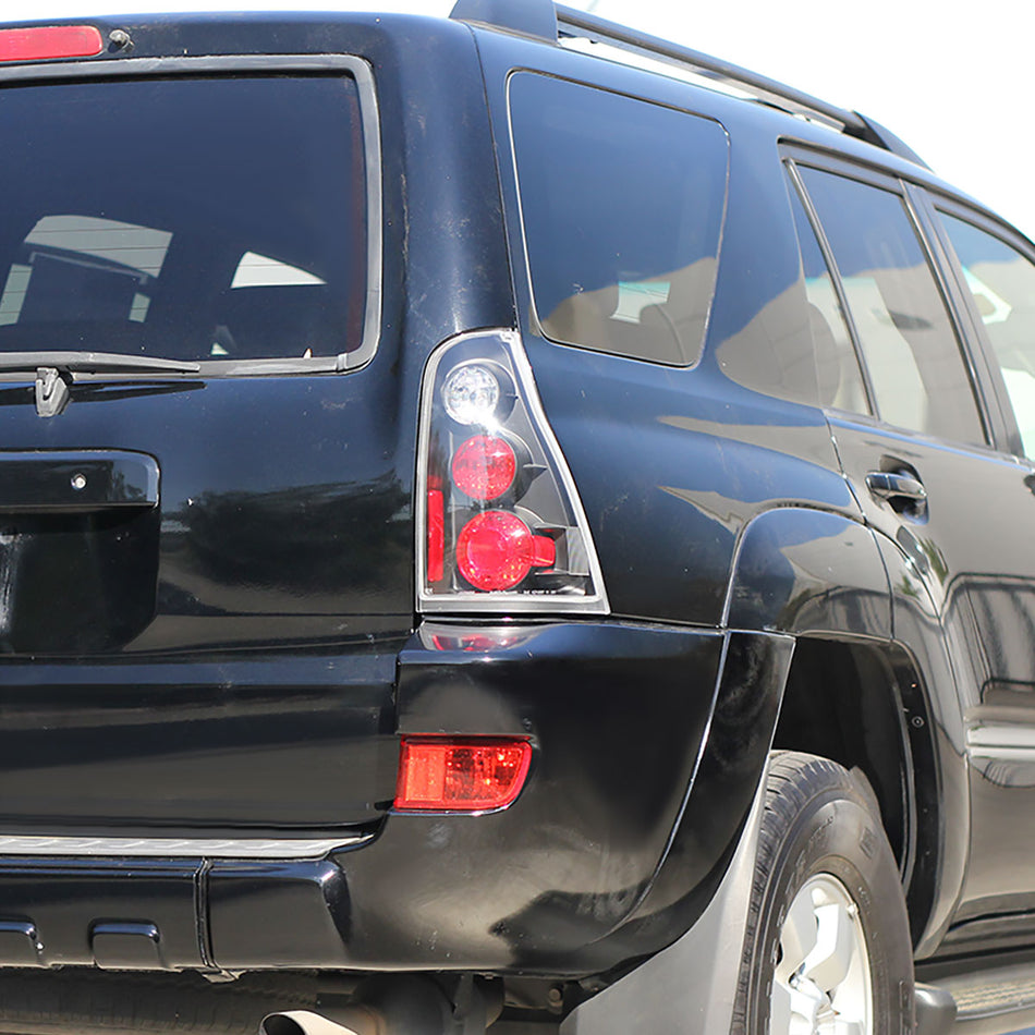 2003-2005 Toyota 4Runner Tail Lights (Matte Black Housing/Clear Lens)