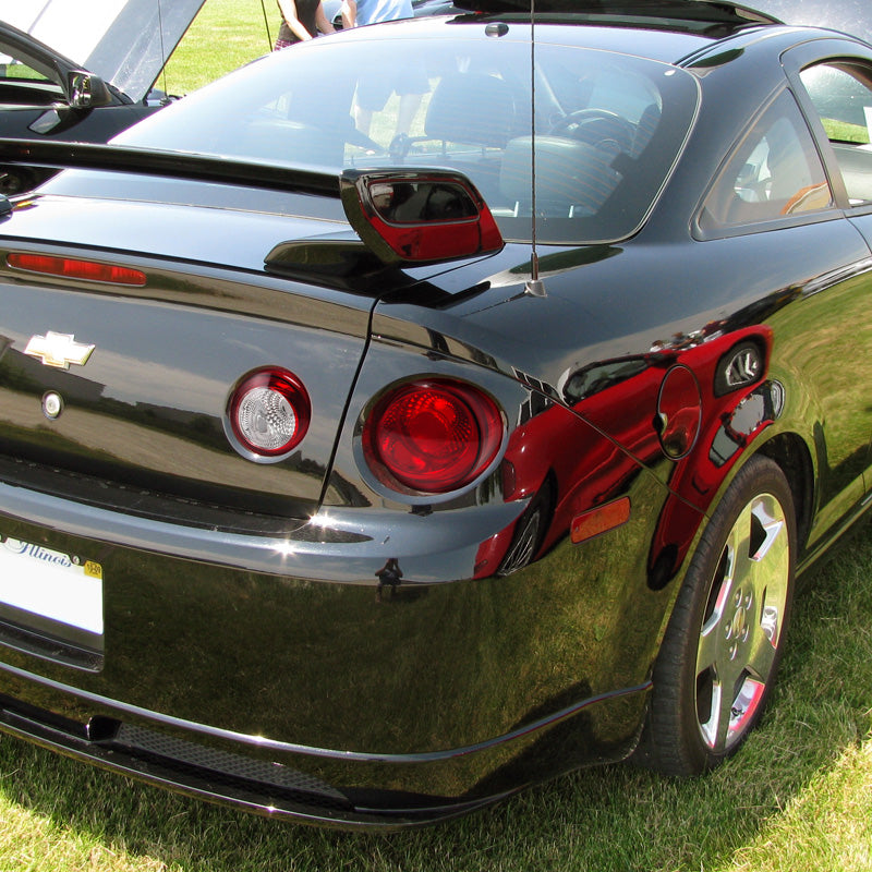2005-2010 Chevrolet Cobalt Coupe Tail Lights & Trunk Reverse Lights (Chrome Housing/Red Clear Lens)