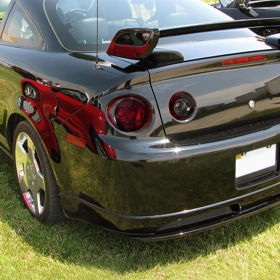 2005-2010 Chevrolet Cobalt Coupe Tail Lights & Trunk Reverse Lights (Chrome Housing/Red Smoked Lens)