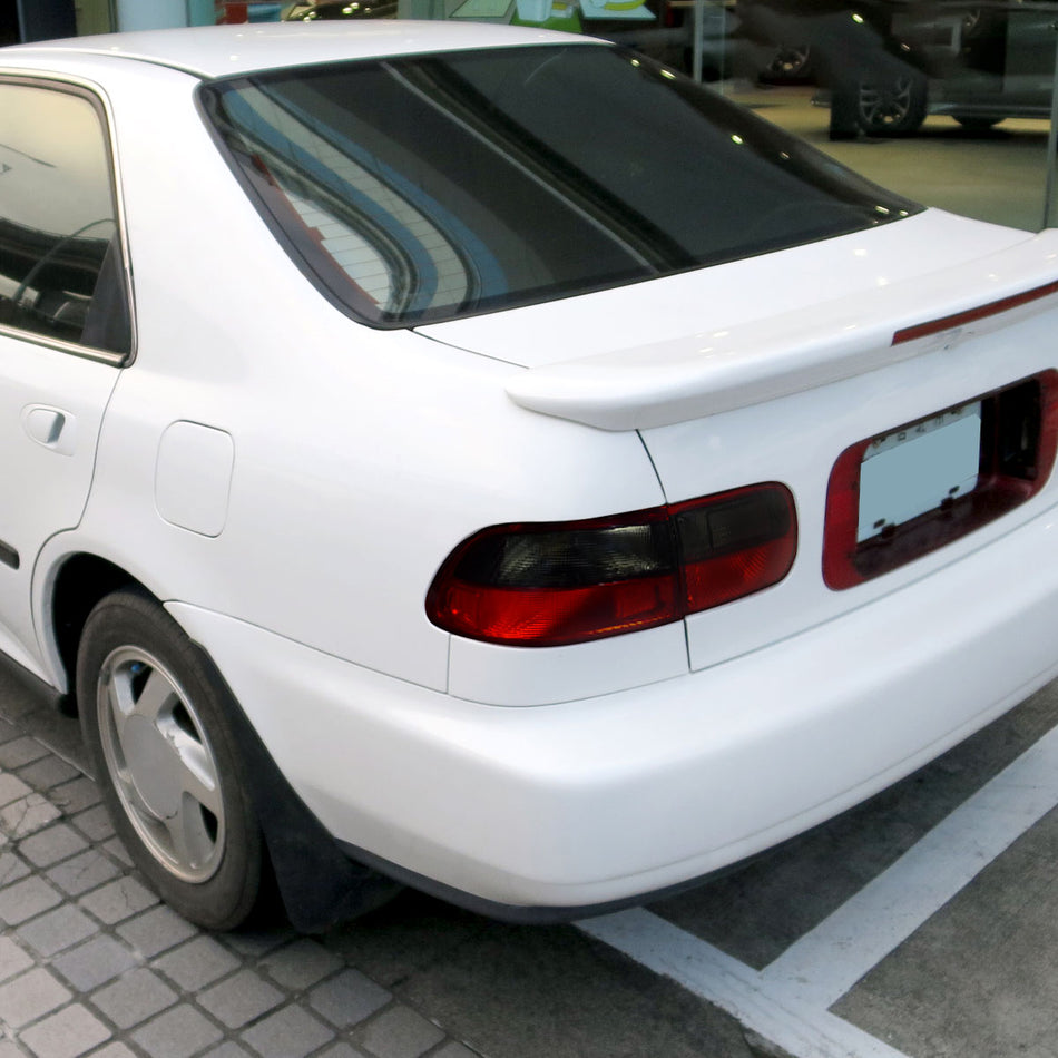 1992-1995 Honda Civic Tail Lights (Chrome Housing/Red Smoked Lens)