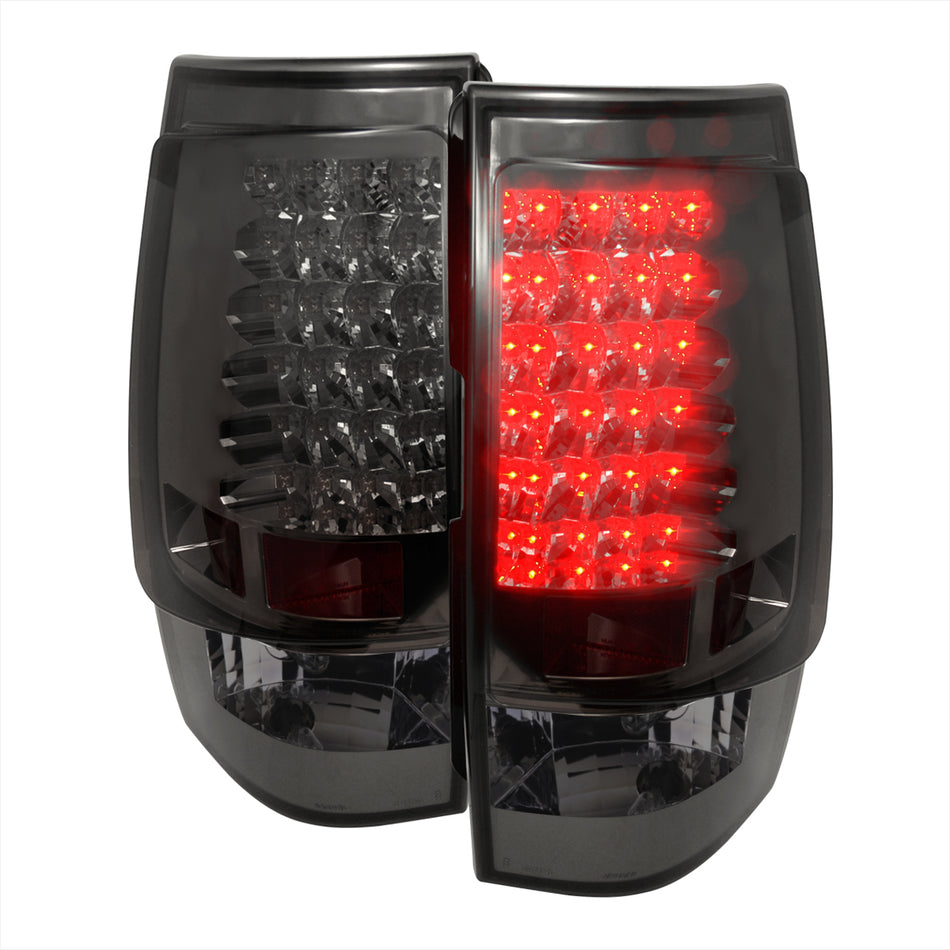 2007-2014 Chevrolet Tahoe/Suburban LED Tail Lights (Chrome Housing/Smoked Lens)