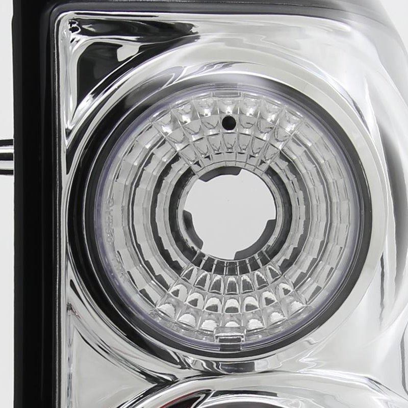 2002-2005 Ford Explorer Tail Lights (Chrome Housing/Clear Lens)