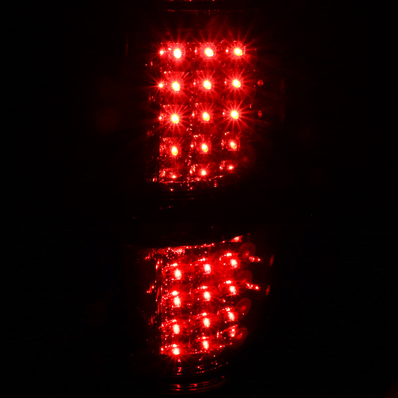 2009-2014 Ford F-150 LED Tail Lights - OZ (Chrome Housing/Smoked Lens)