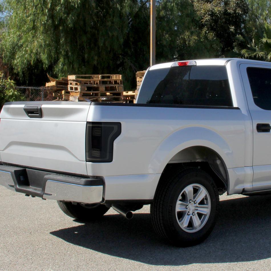 2018-2020 Ford F-150 LED Tail Lights (Glossy Black Housing/Smoked Lens)