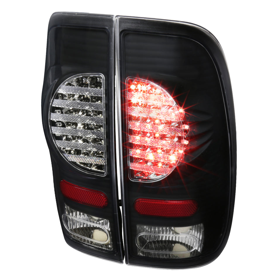 1997-2007 Ford F-150/F-250/F-350/F-450/F-550 Styleside V2 LED Tail Lights - RS (Matte Black Housing/Smoked Lens)