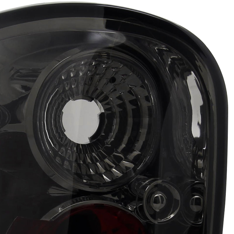1997-2004 Ford F-150 Flareside Tail Lights (Chrome Housing/Smoked Lens)