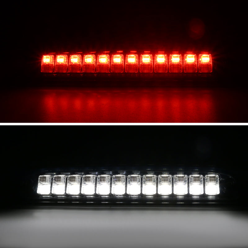 1993-2016 Ford F-250/F-350/F-450/F-550/Ranger Mazda B Series Pickup LED 3rd Brake Tail Light - CY (Chrome Housing/Smoked Lens)