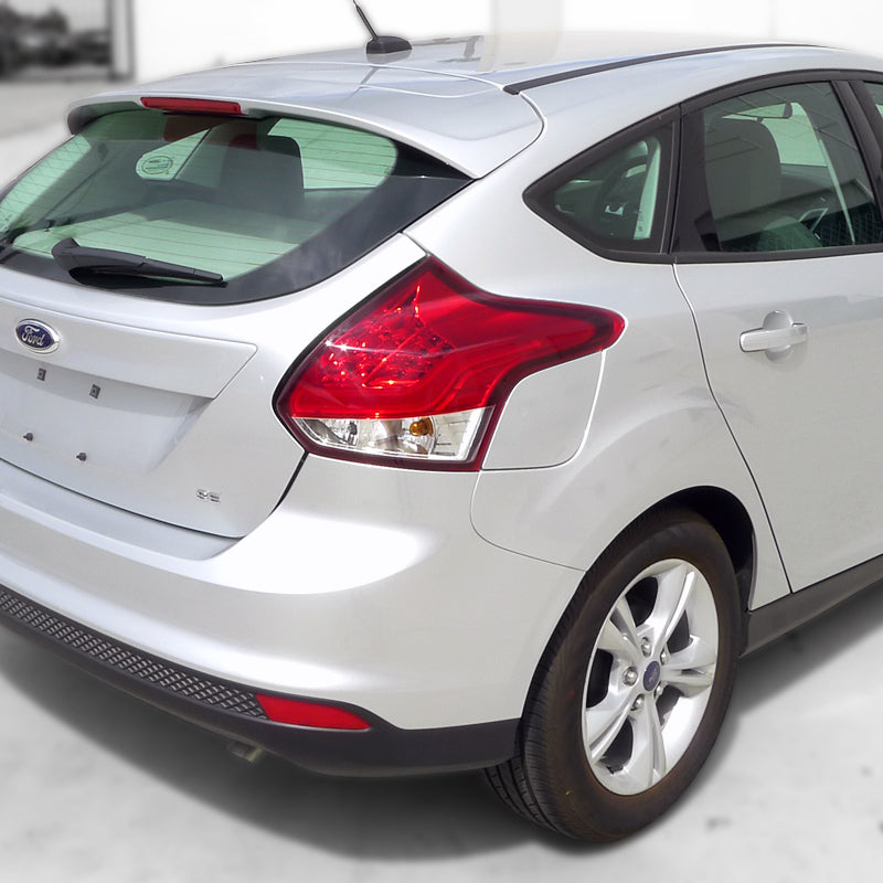 2012-2014 Ford Focus Hatchback LED Tail Lights (Chrome Housing/Red Lens)