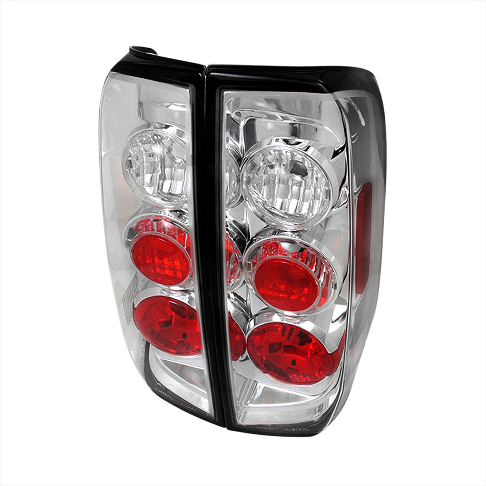 2005-2014 Nissan Frontier/ 2009-2012 Suzuki Equator Tail Lights (Chrome Housing/Clear Lens)
