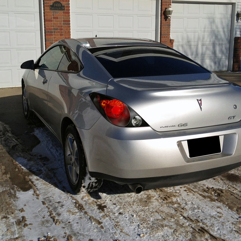 2005-2010 Pontiac G6 Coupe Tail Lights (Matte Black Housing/Clear Lens)