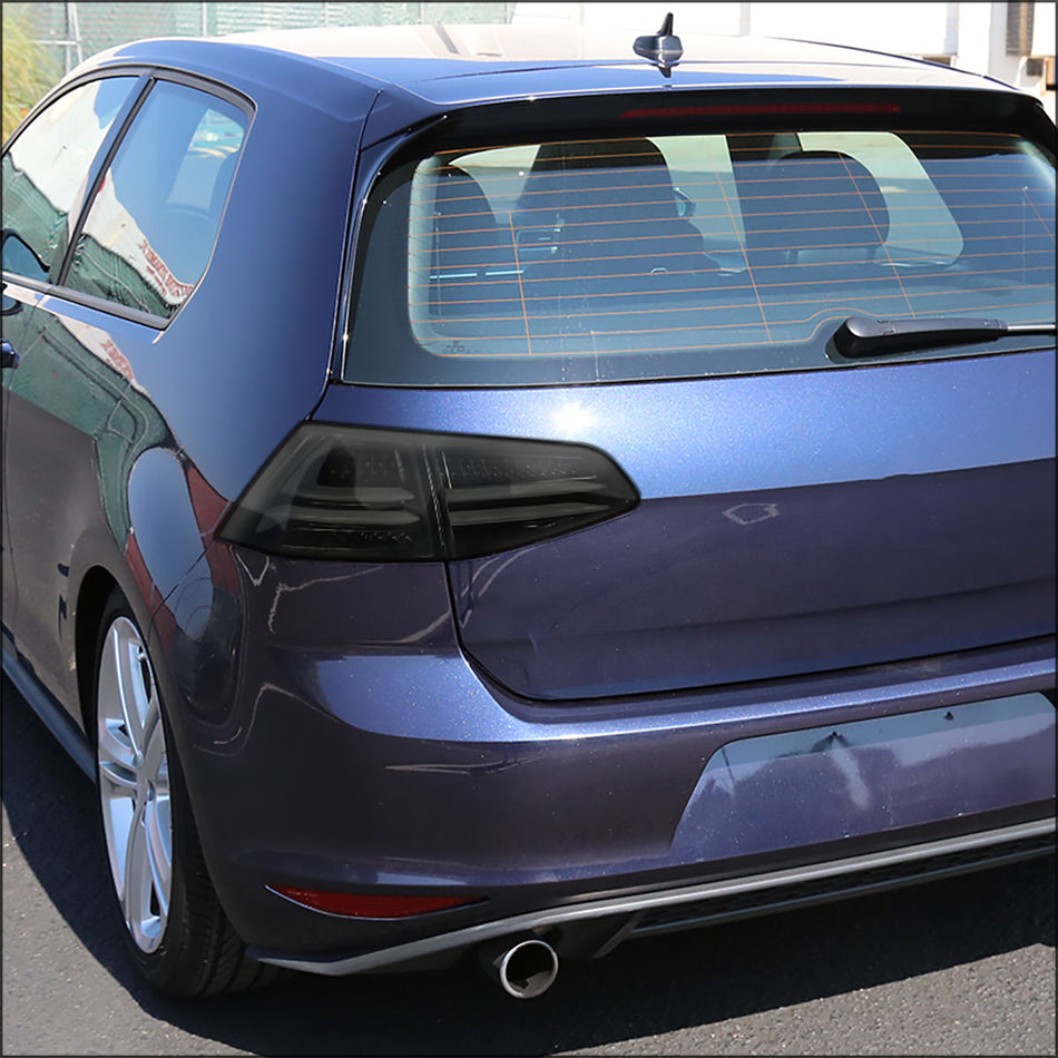 2015-2017 Volkswagen Golf/GTI LED Tail Lights (Glossy Black Housing/Smoked Lens)
