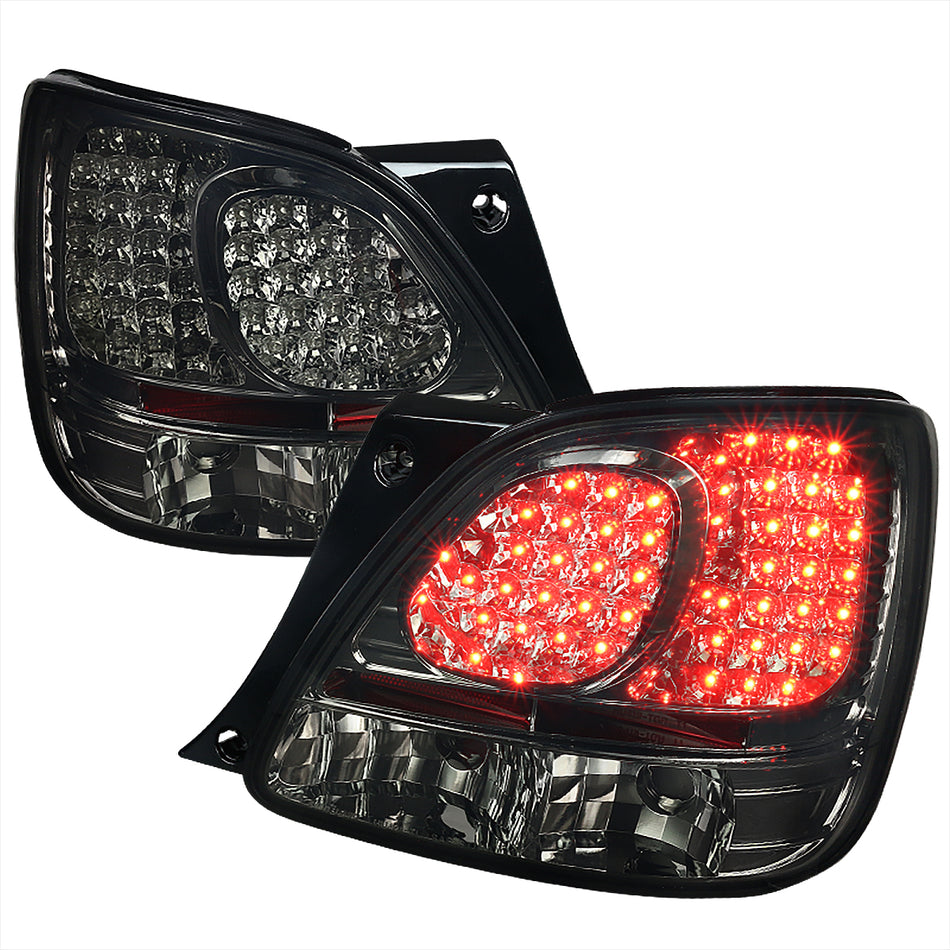 1998-2005 Lexus GS300/GS400/GS430 LED Tail Lights (Chrome Housing/Smoked Lens)