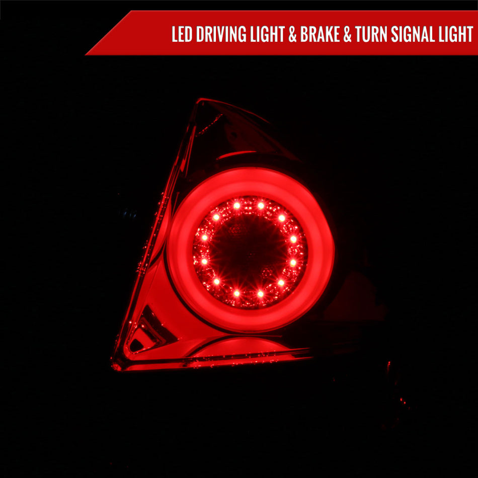 2006-2013 Chevrolet Impala/ 2014-2016 Impala Limited LED Tail Lights (Chrome Housing/Red Smoked Lens)