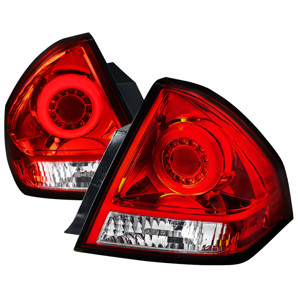2006-2013 Chevrolet Impala/ 2014-2016 Impala Limited LED Tail Lights (Chrome Housing/Red Lens)