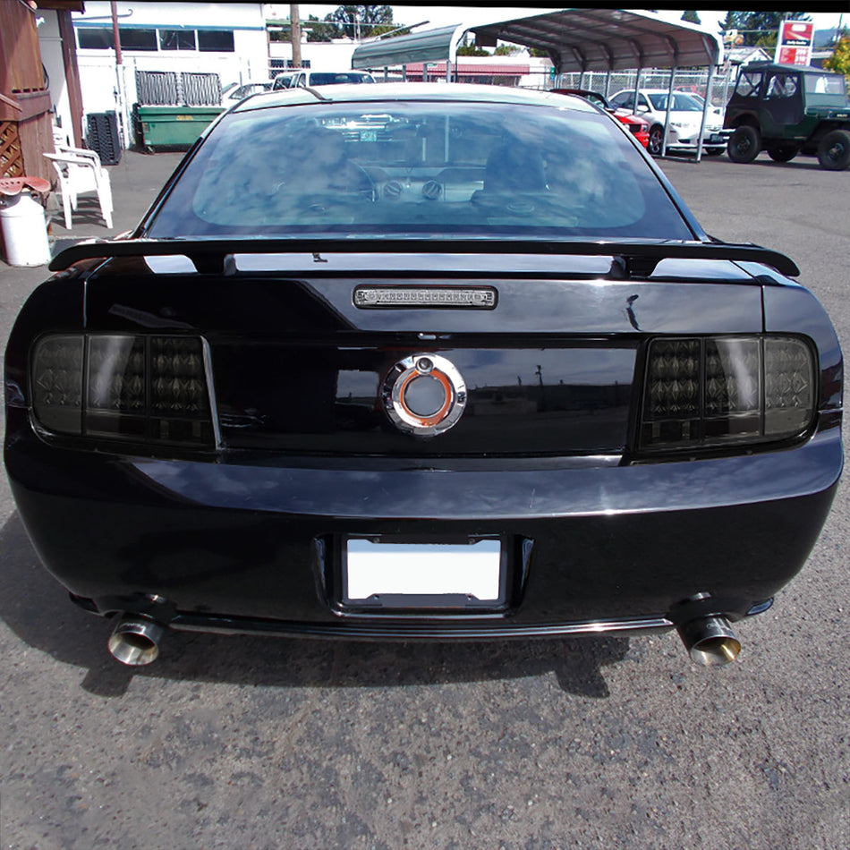 2005-2009 Ford Mustang Sequential LED Tail Lights (Chrome Housing/Smoked Lens)