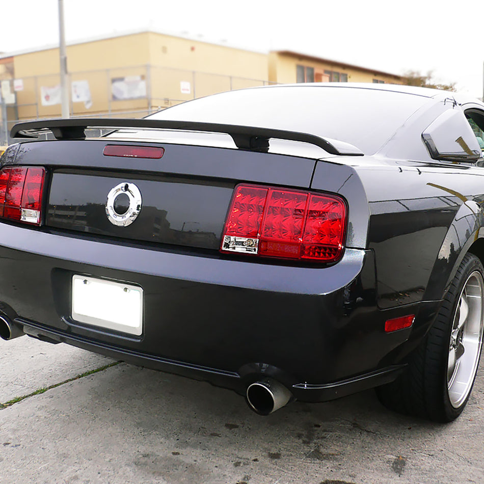 2005-2009 Ford Mustang Sequential LED Tail Lights (Chrome Housing/Red Lens)