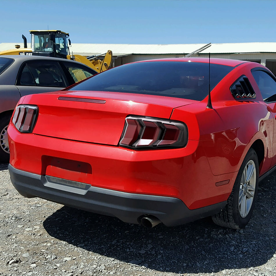 2010-2012 Ford Mustang Sequential LED Tail Lights (Satin Black)