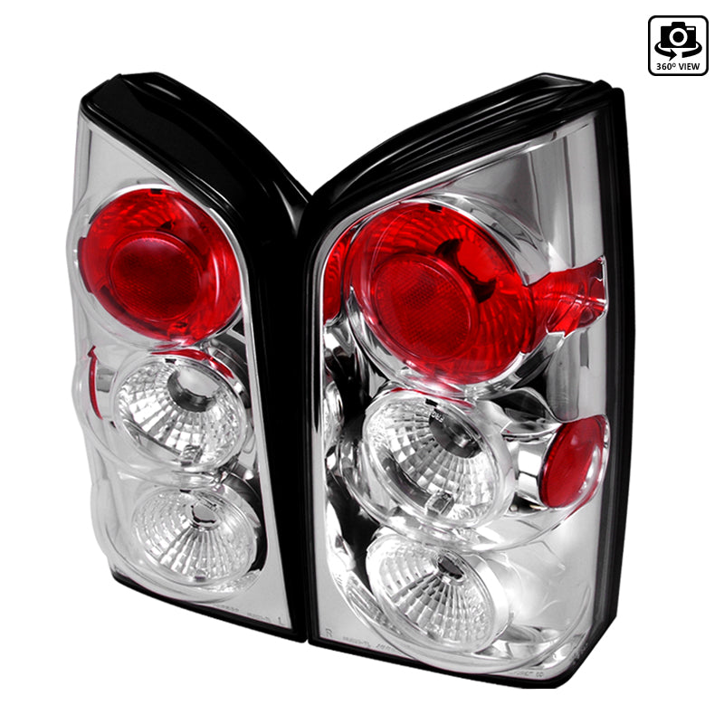 2005-2012 Nissan Pathfinder Tail Lights (Chrome Housing/Clear Lens)