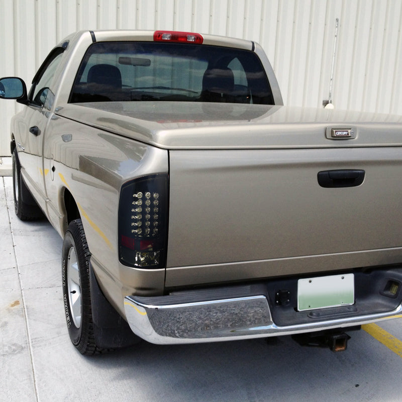 2002-2006 Dodge RAM LED Tail Lights (Glossy Black Housing/Smoked Lens)