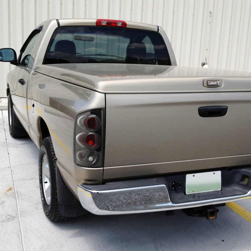 2002-2006 Dodge RAM Tail Lights (Chrome Housing/Smoked Lens)
