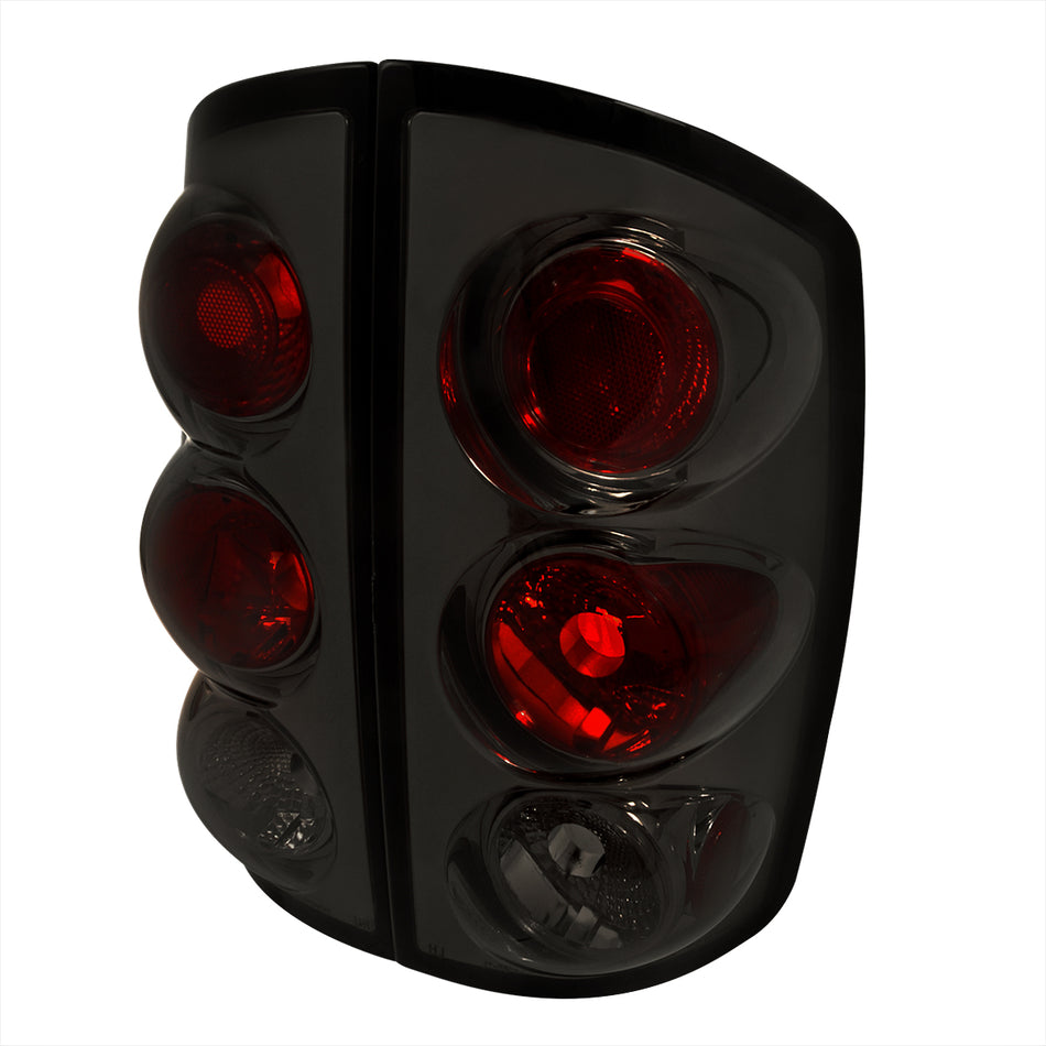 2002-2006 Dodge RAM Tail Lights (Chrome Housing/Smoked Lens)