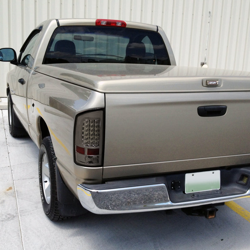 2002-2006 Dodge RAM LED Tail Lights (Chrome Housing/Smoked Lens)