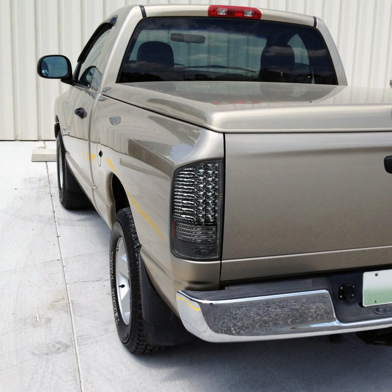 2002-2006 Dodge RAM V2 LED Tail Lights (Chrome Housing/Smoked Lens)