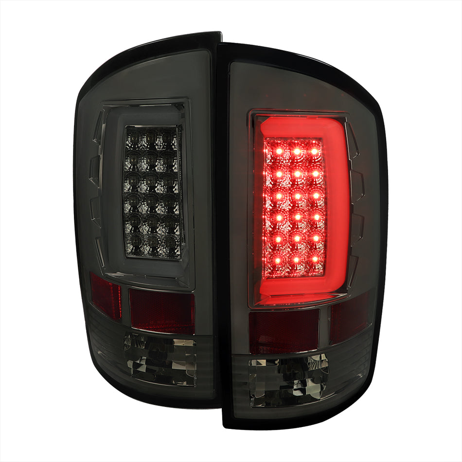 2007-2009 Dodge RAM 1500/2500/3500 LED Tail Lights (Chrome Housing/Smoked Lens)