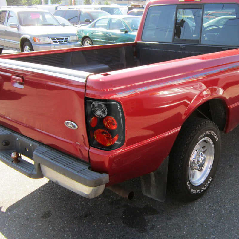 2001-2005 Ford Ranger Tail Lights (Matte Black Housing/Clear Lens)