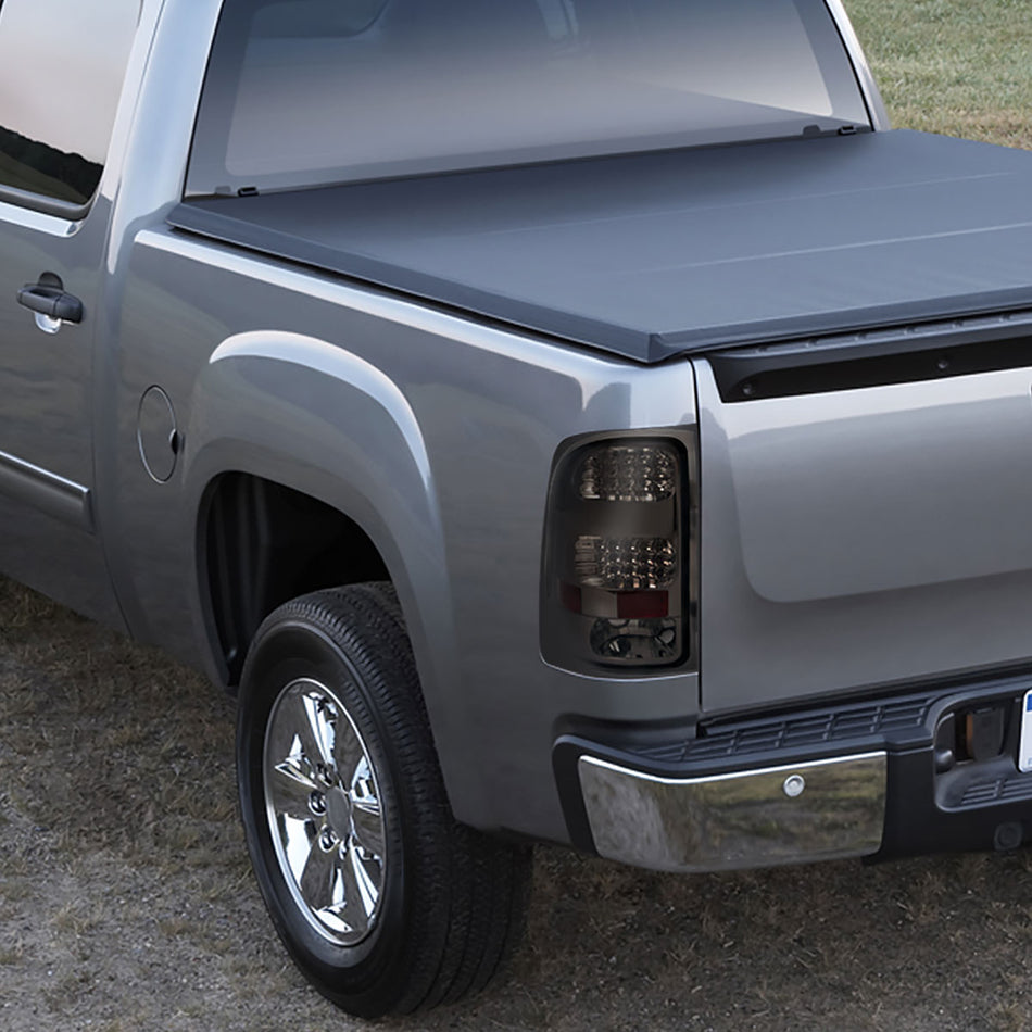 2007-2014 GMC Sierra LED Tail Lights (Chrome Housing/Smoked Lens)