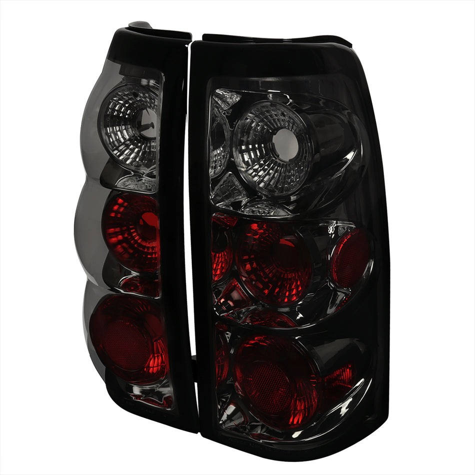 2003-2006 Chevrolet Silverado Tail Lights (Chrome Housing/Smoked Lens)