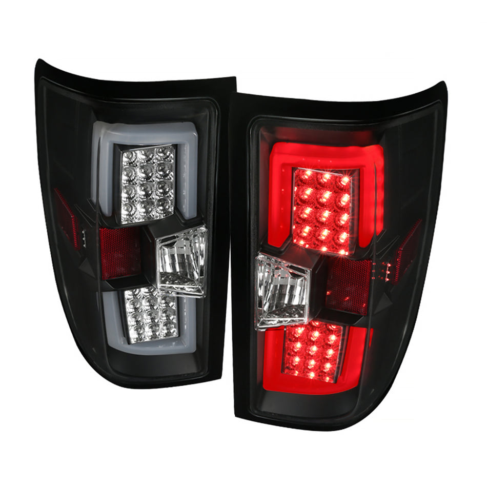 2014-2019 Chevrolet Silverado 1500/ 2015-2019 Silverado 2500HD 3500HD GMC Sierra 3500HD LED Tail Lights (Matte Black Housing/Clear Lens)