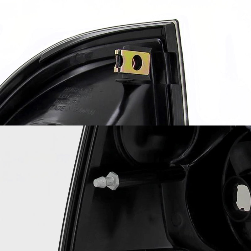 2005-2008 Toyota Tacoma Tail Lights (Matte Black Housing/Clear Lens)