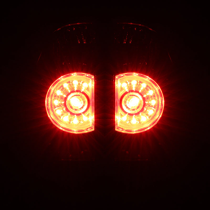 2005-2015 Toyota Tacoma LED Tail Lights (Chrome Housing/Red Clear Lens)