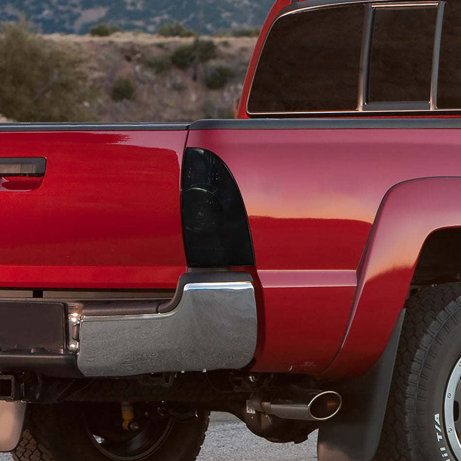 2005-2015 Toyota Tacoma LED Tail Lights (Chrome Housing/Dark Smoked Lens)